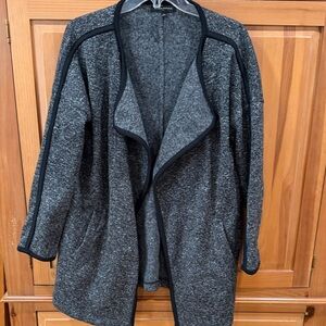 Banana Republic Charcoal Open Front Cardigan